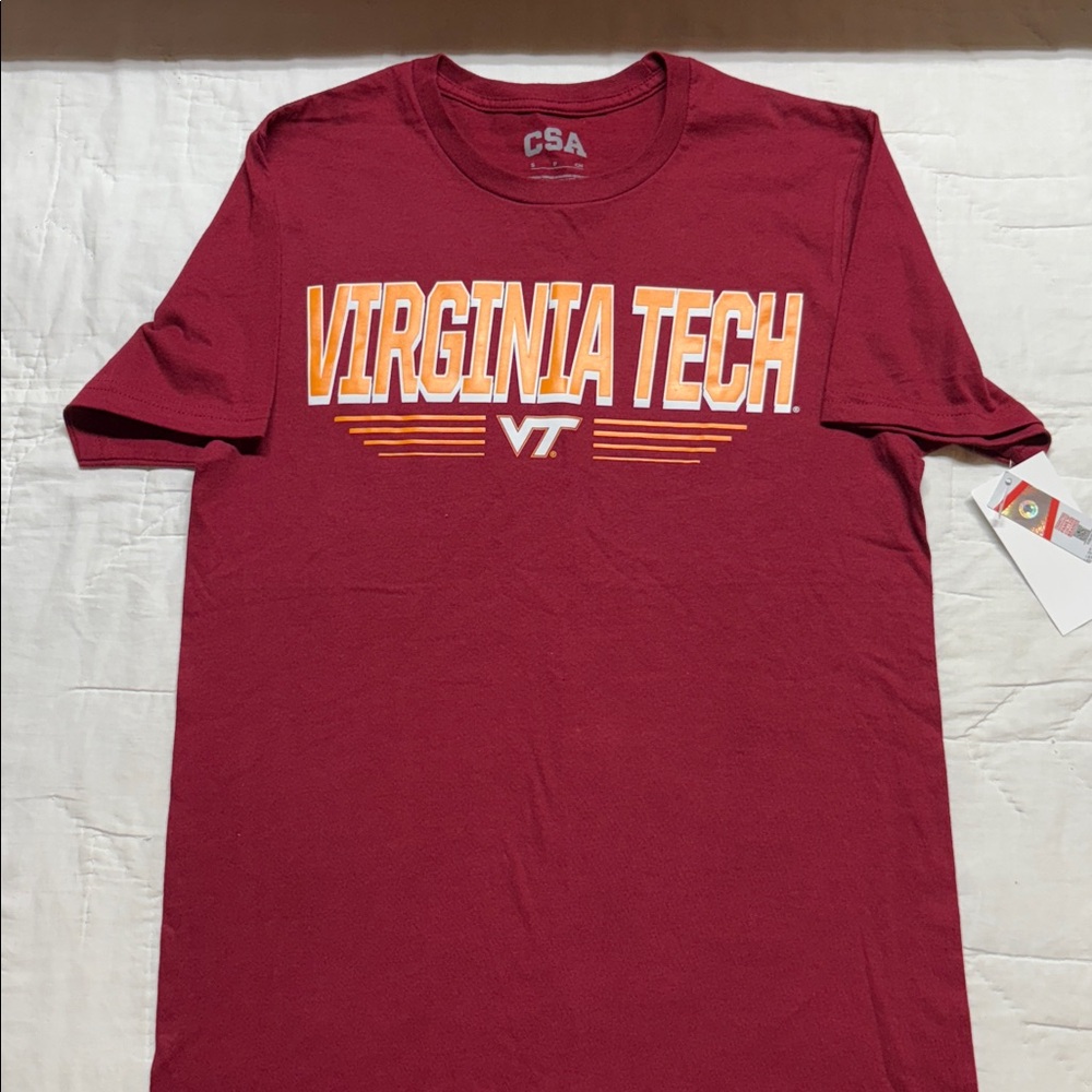 Virginia Tech Hokies Classic Arch T-Shirt‎ - Maroon NWT